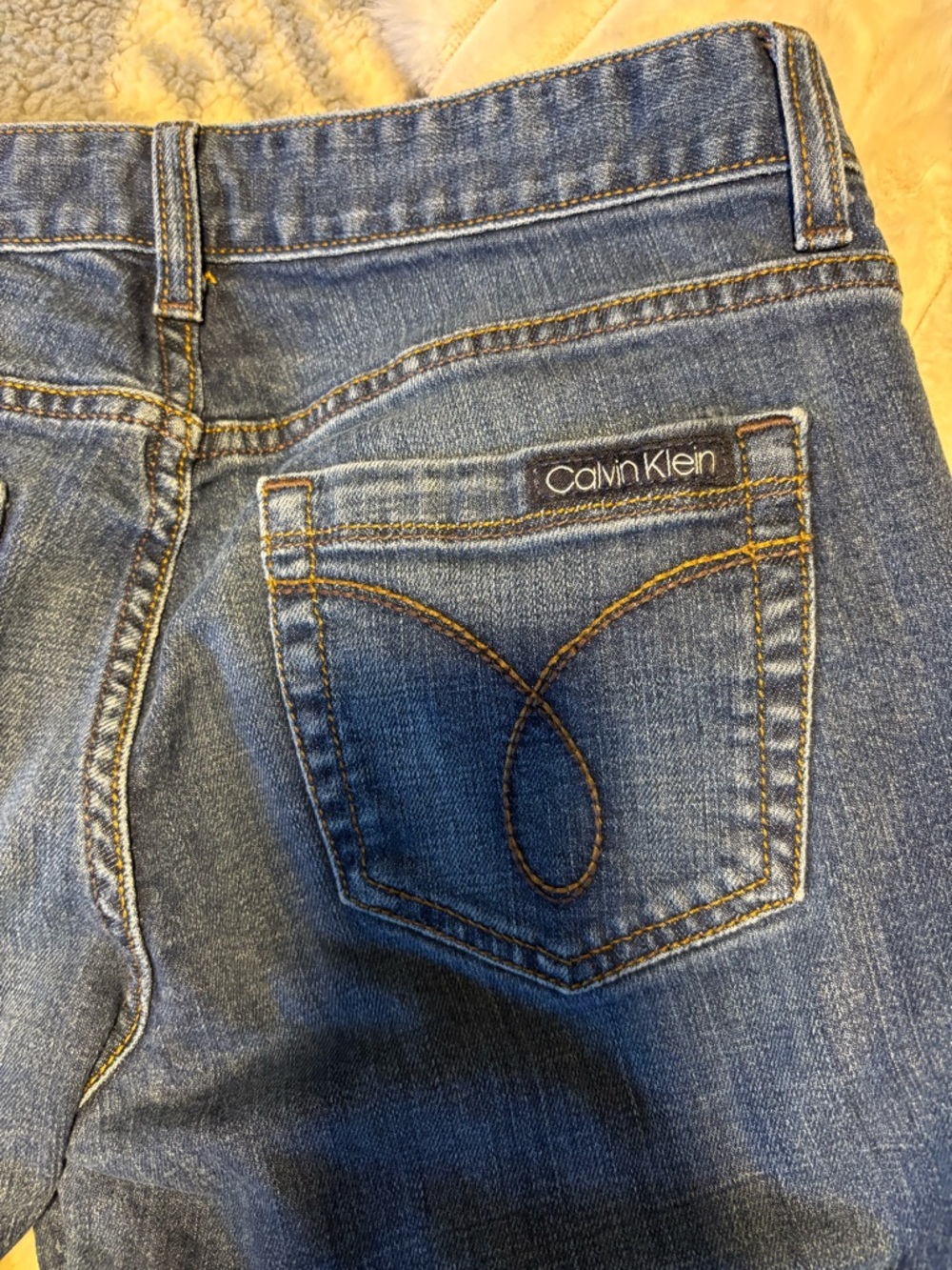 Calvin Klein Women's Blue Denim Jeans 27/4 - Picture 2 of 8